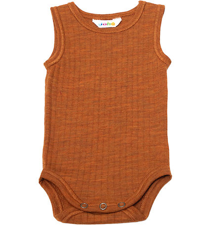 Joha Body ohne Ärmel - Wolle - Orange