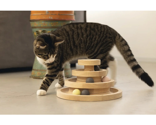 Krabmeubel ontworpen door Lotte, kattenspeeltoren Mia, 26 x 14,5 cm, sisal, hout
