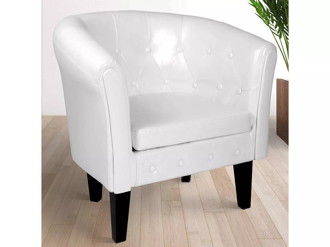 Fauteuil chesterfield avec repose blanche 58 x 70 x 71 cm 01_0000109