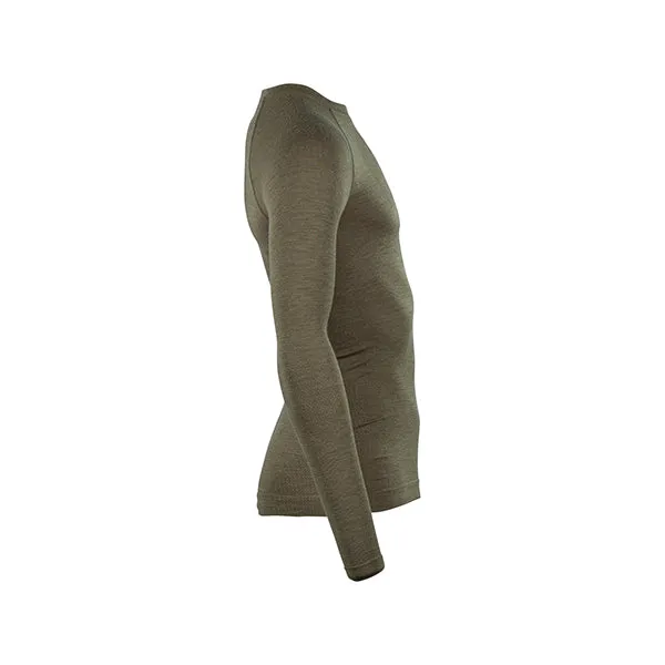 Clawgear -  Clawgear Longsleeve Merino Seamless stonegrey olive
