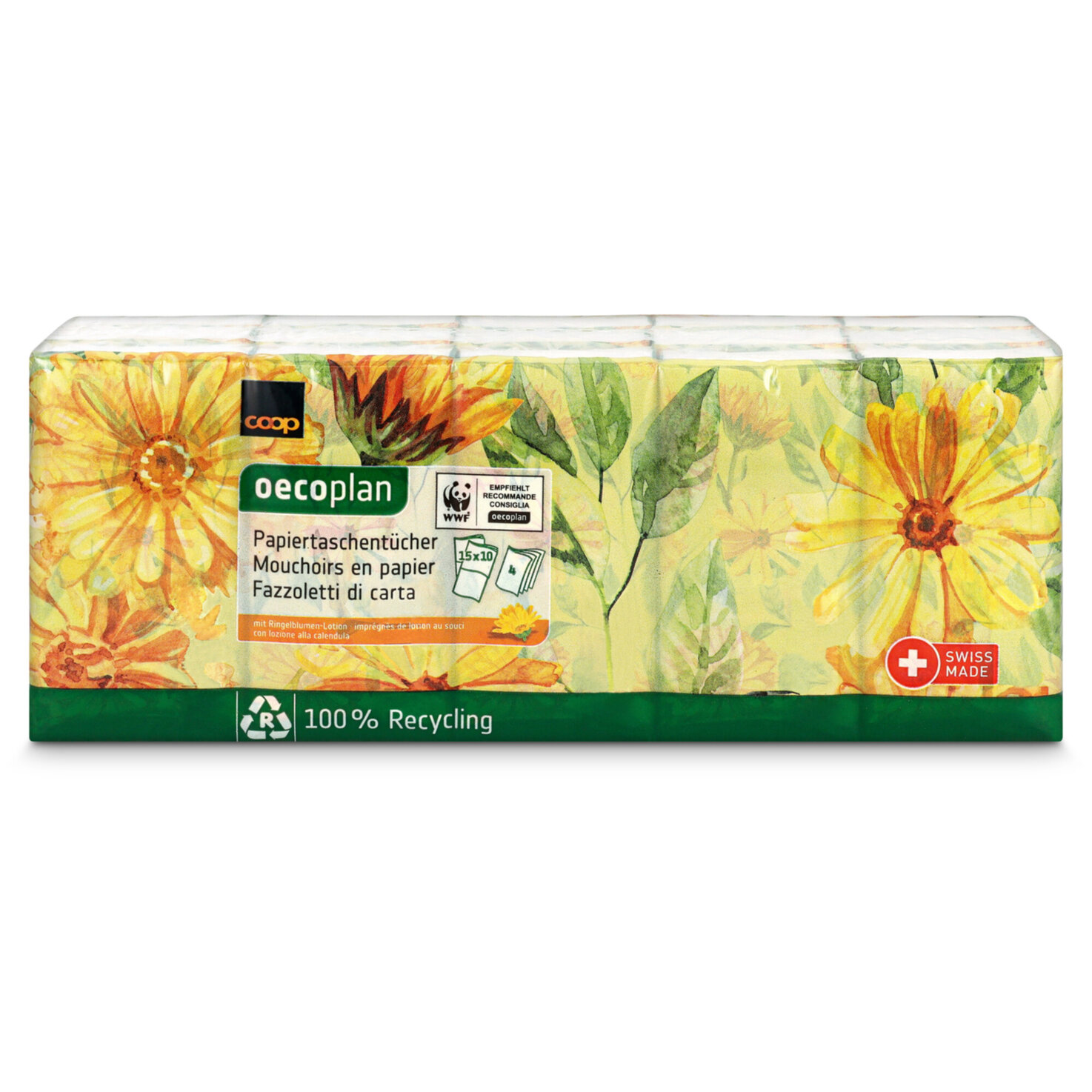 Oecoplan Taschentücher 15x10 Stück