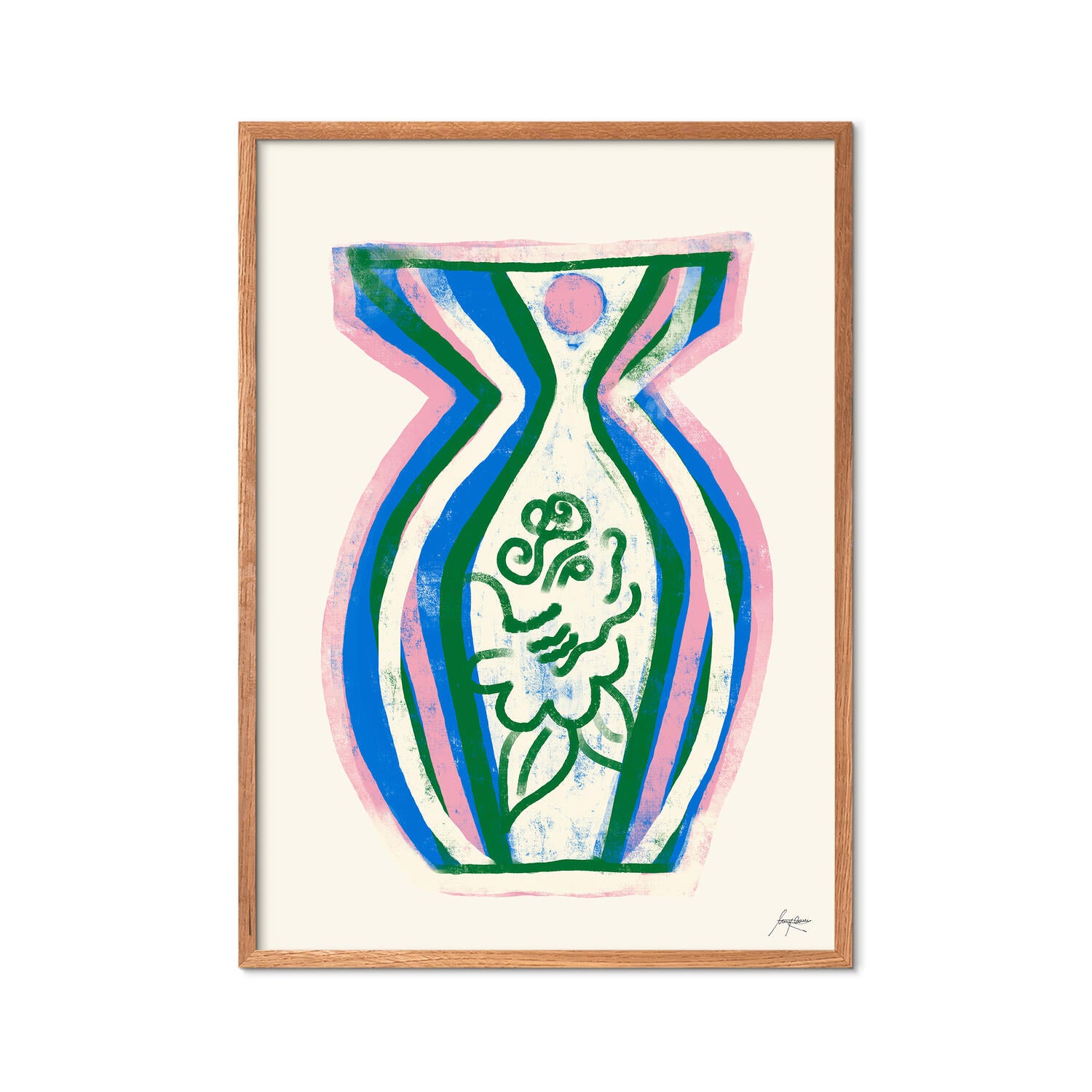 Poster & Frame  Summer Vase 02 plakat - 50 x 70 cm