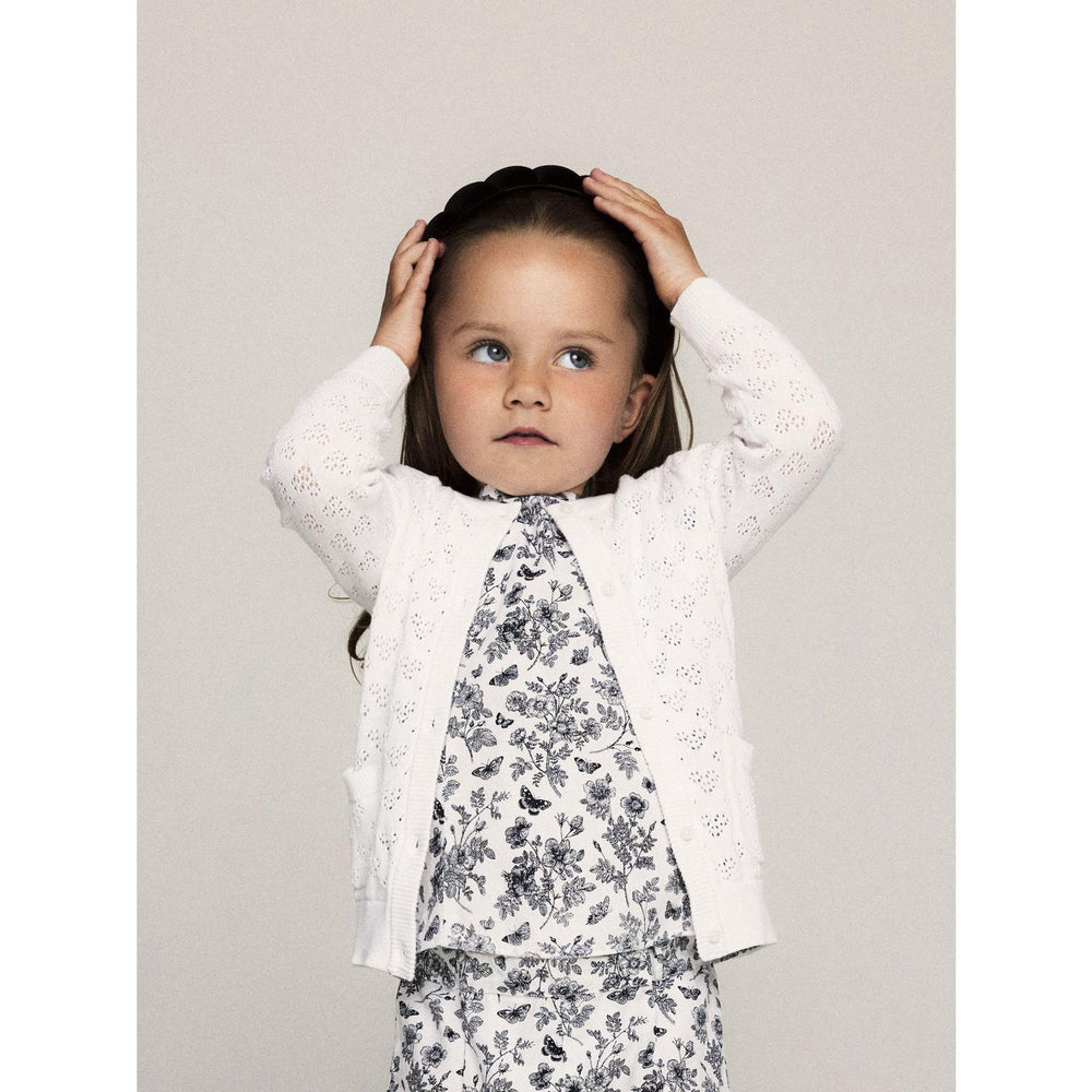 Køb Name It Bright White Felotte Strik Cardigan