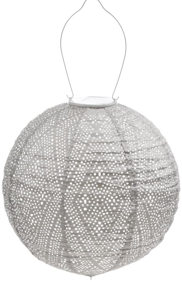 Lumiz Solar-Lampion Round Ikat, ca. Ø30/H29