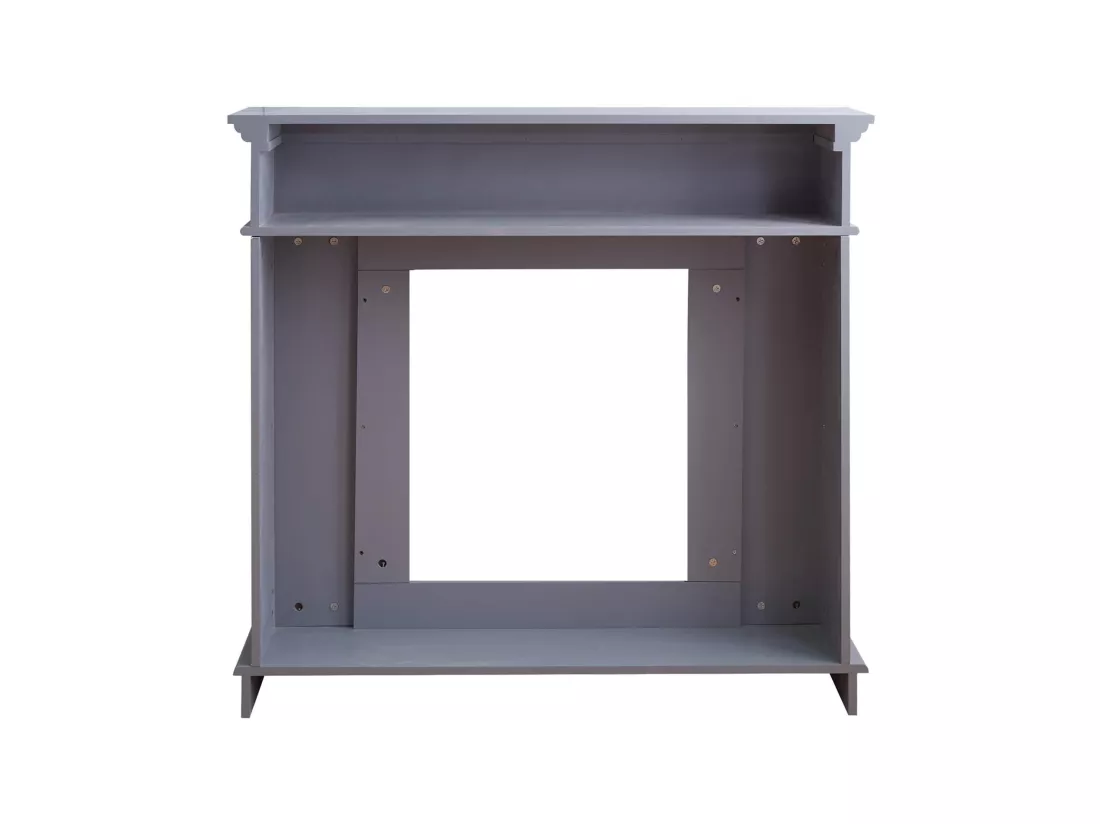 Cadre Décorative Cheminée Décoration Mdf Gris 100x109x26