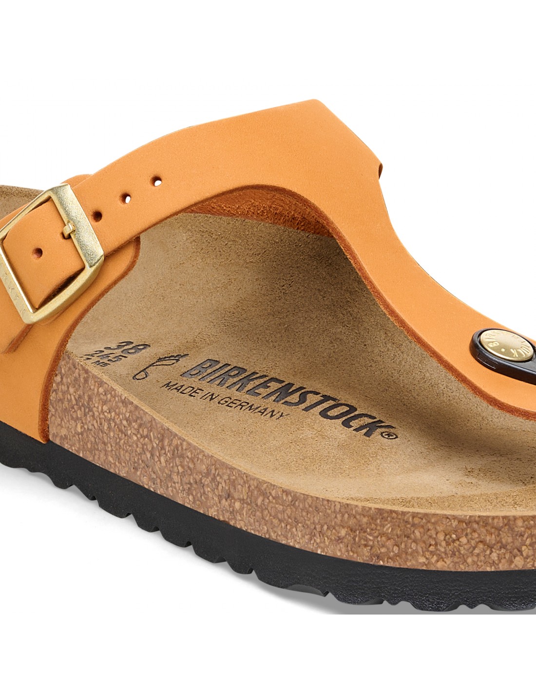 birkenstock Mules Femme Gizeh Lenb Burnt Orange Cuir