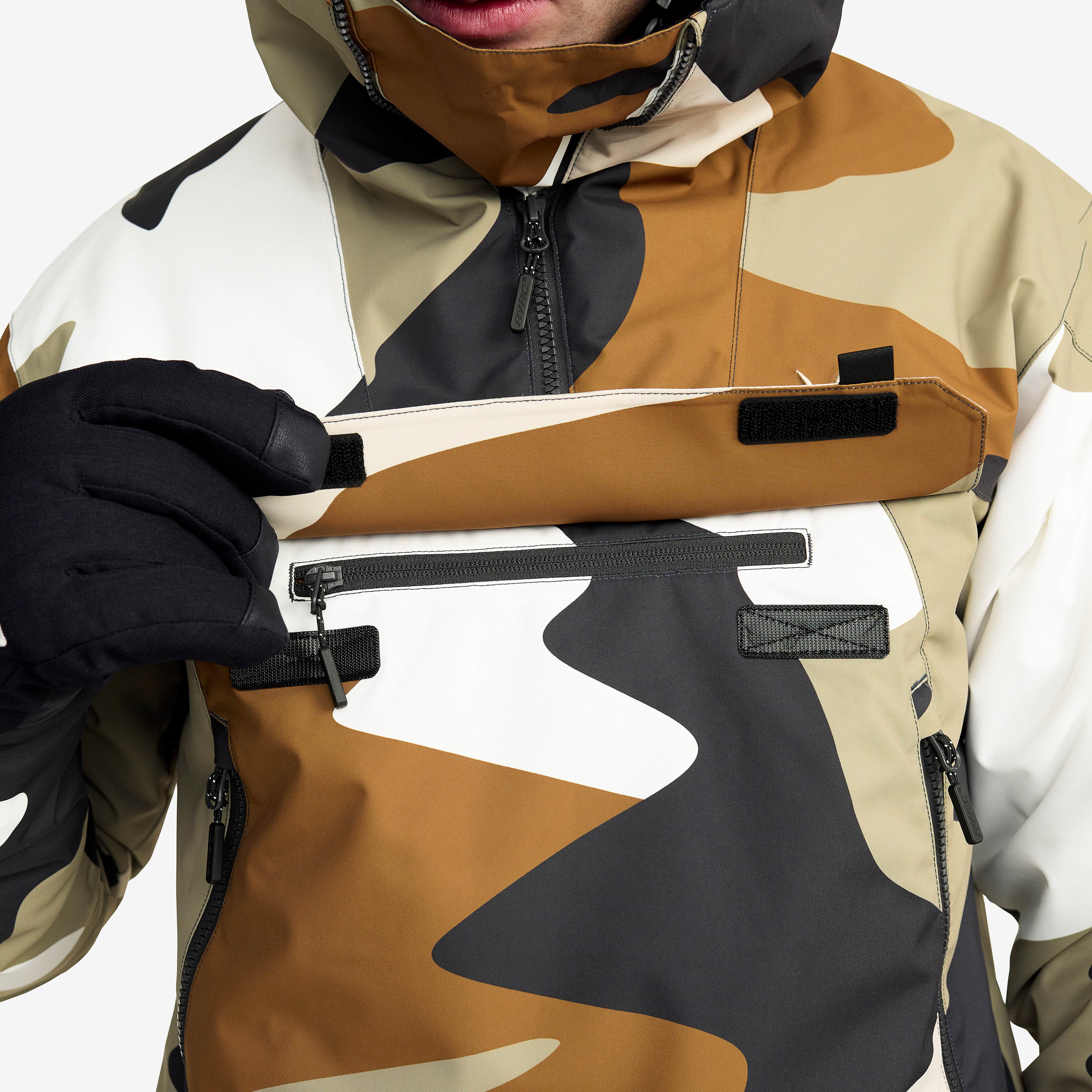 Halo 2L Insulated Ski Anorak Herre Anthracite/Rubber