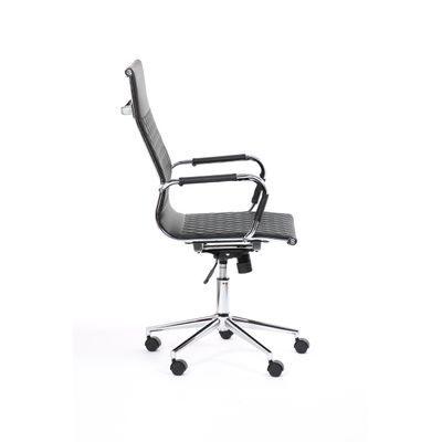 Fauteuil de bureau DELAWARE - accoudoirs fixes - Noir