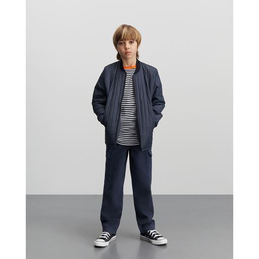 Mads Nørgaard Duo Rib Tobino T-shirt, White/Black, 14 år