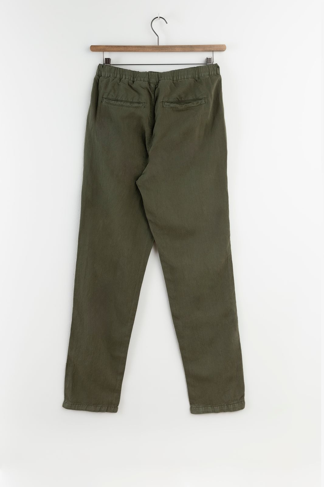 Groene broek met elastische taille