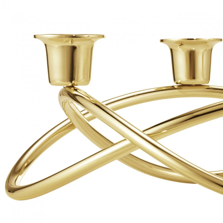 Georg Jensen  Season lysestage - forgyldt
