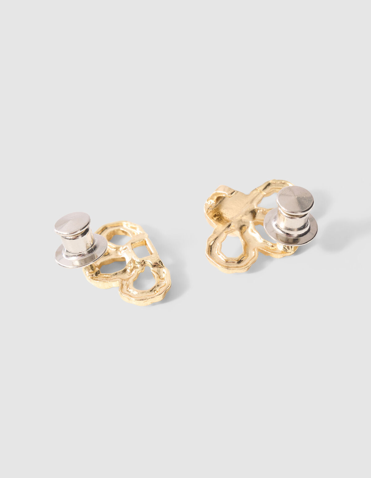Flower Jeans Pins Goud