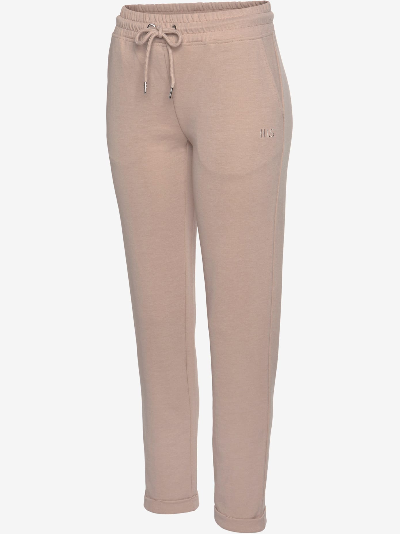 Pantalon basique avec petit logo brodé