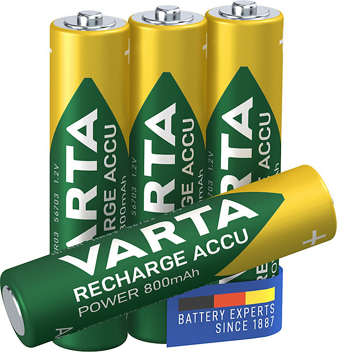 Pile rechargeable Ni-MH AAA (LR03) Varta, lot de 4