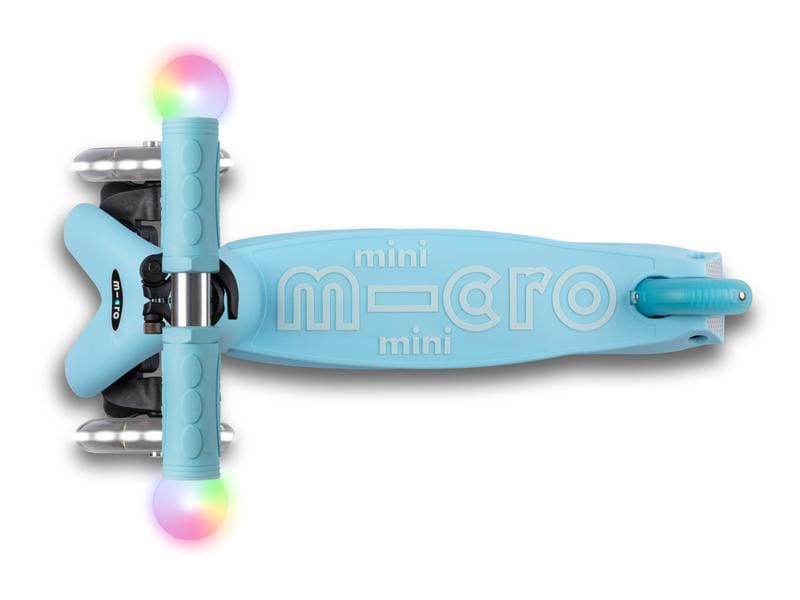 Micro Mobility Kickboard Mini2Grow Deluxe Magic LED, Blue All-in-one Scooter für die ersten Lebensjahre