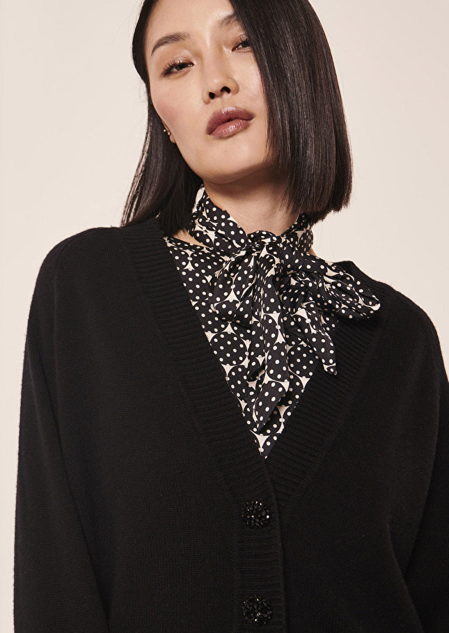 Gilet Giuliettanoir en laine