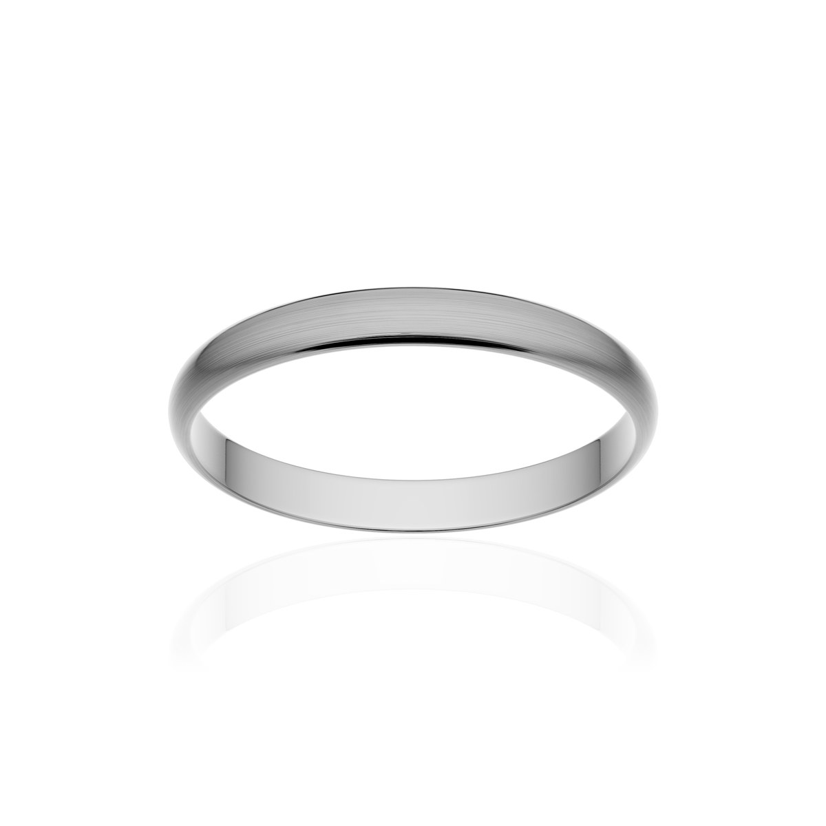 Alliance platine 950 brossé ruban 2,5 mm