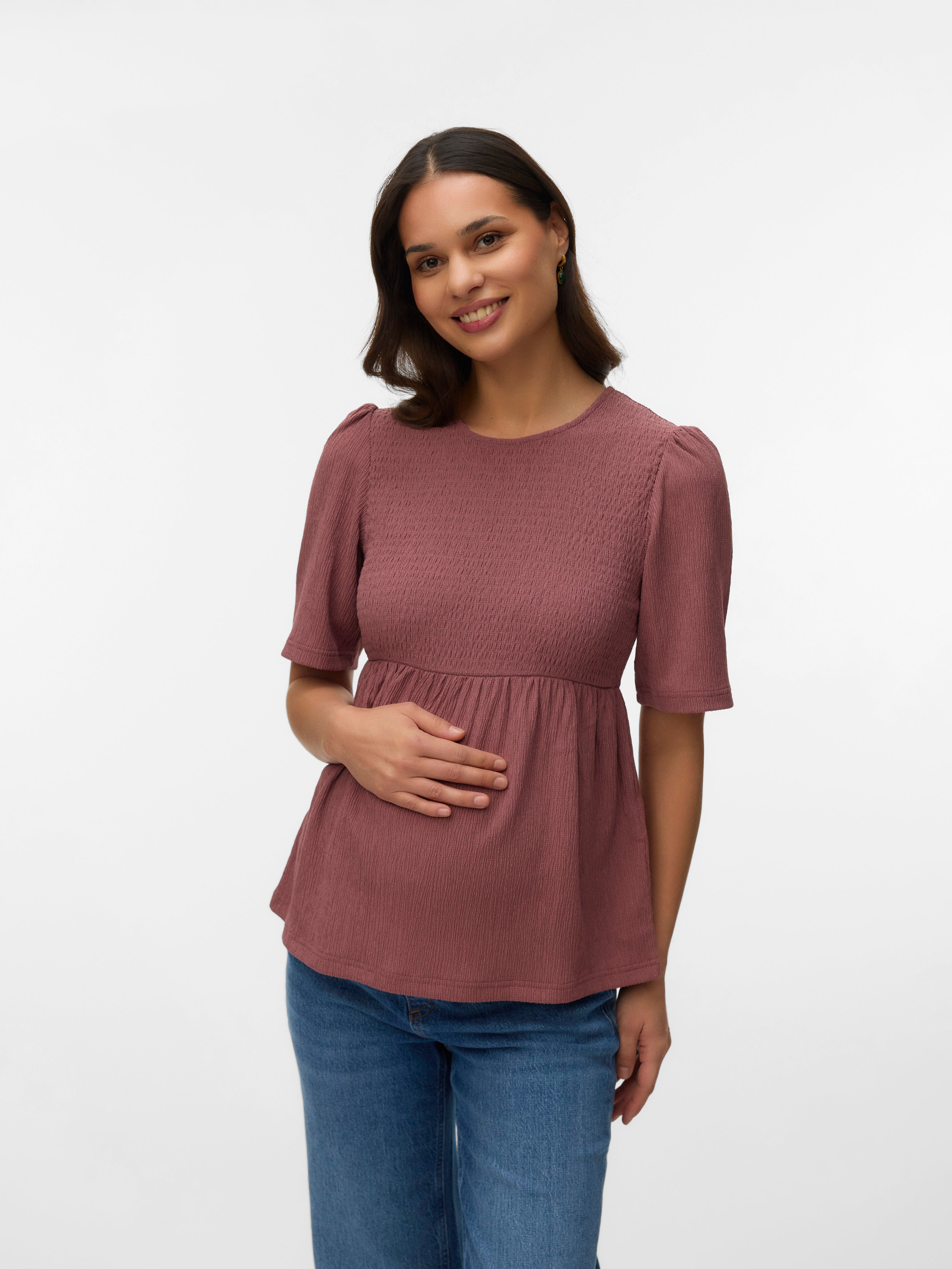 Regular fit O-hals Top
