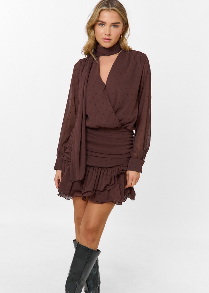 Florence jurk burgundy