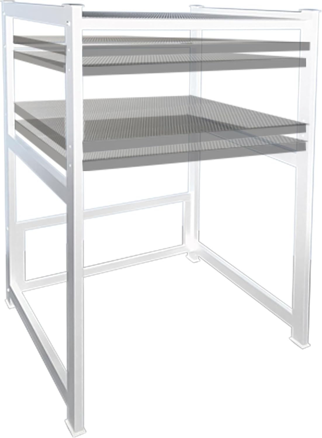 QUICK STAR Waschmaschinenregal 74x65x111cm mit Auszug Weiss Standregal Trockner Aufbewahrungsorganisator Badezimmer