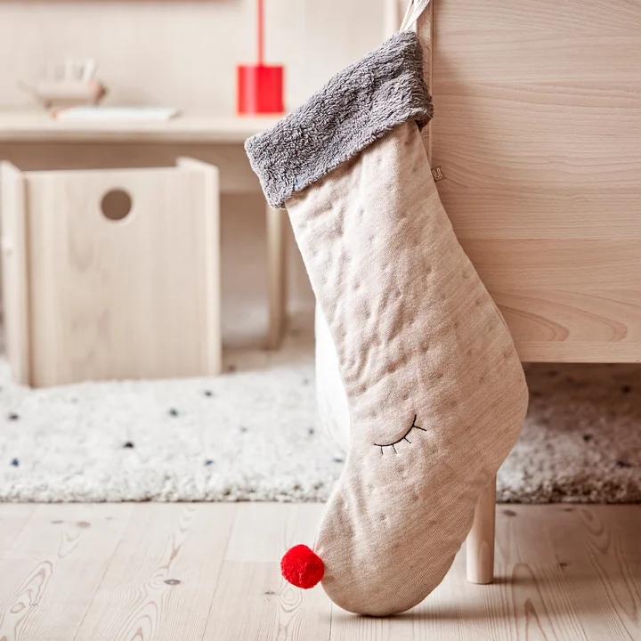 OYOY - Weihnachtsstrumpf Rudolf, clay