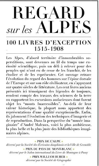 EDITIONS DU MONT BLANC - REGARD SUR LES ALPES
