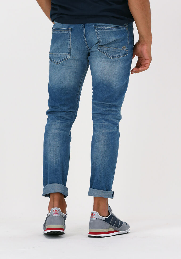 PME LEGEND donkerblauwe pme legend slim fit jeans tailwheel soft mid blue
