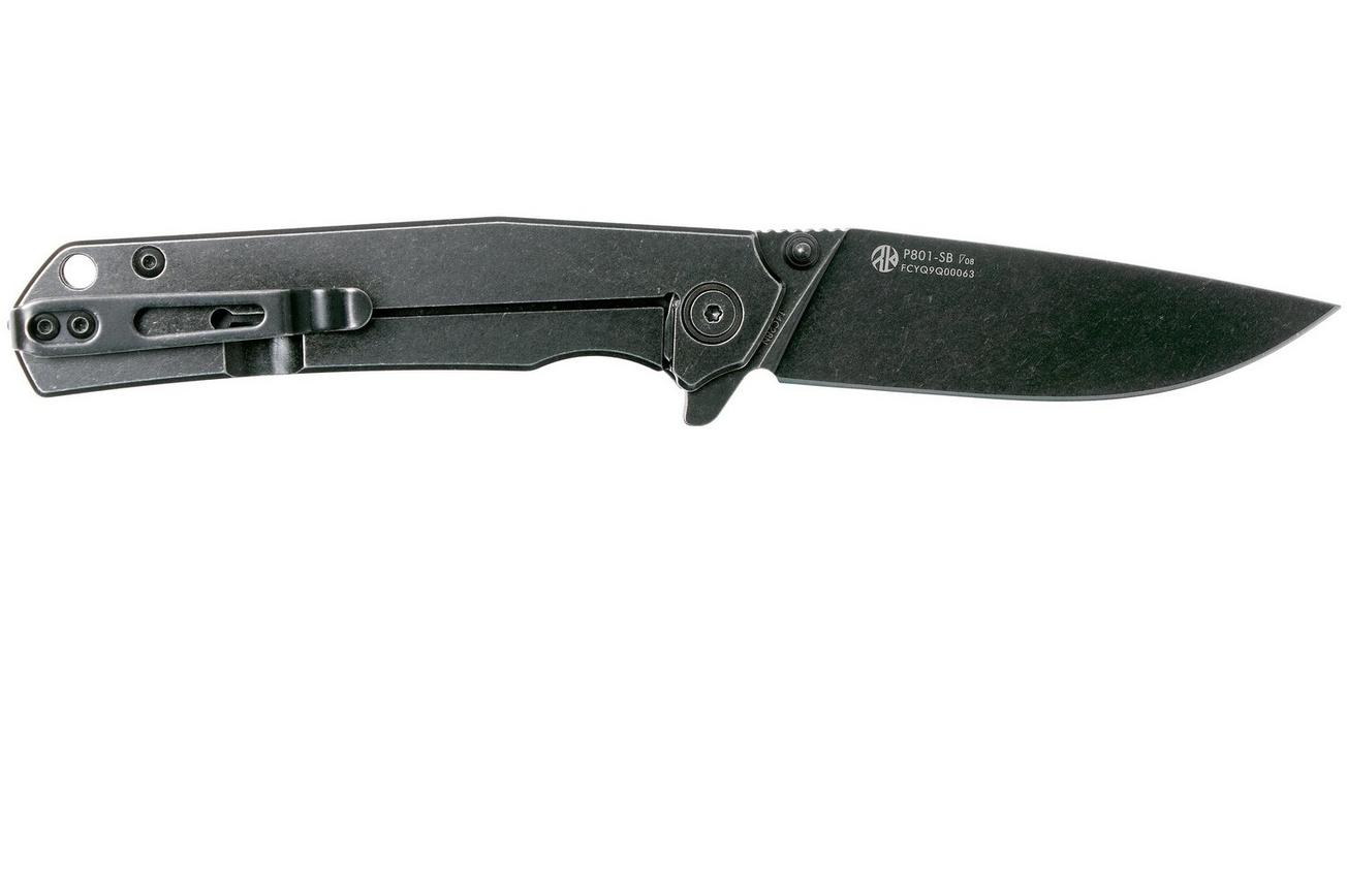 Ruike P801-SB Black zakmes, Black Oxide finish