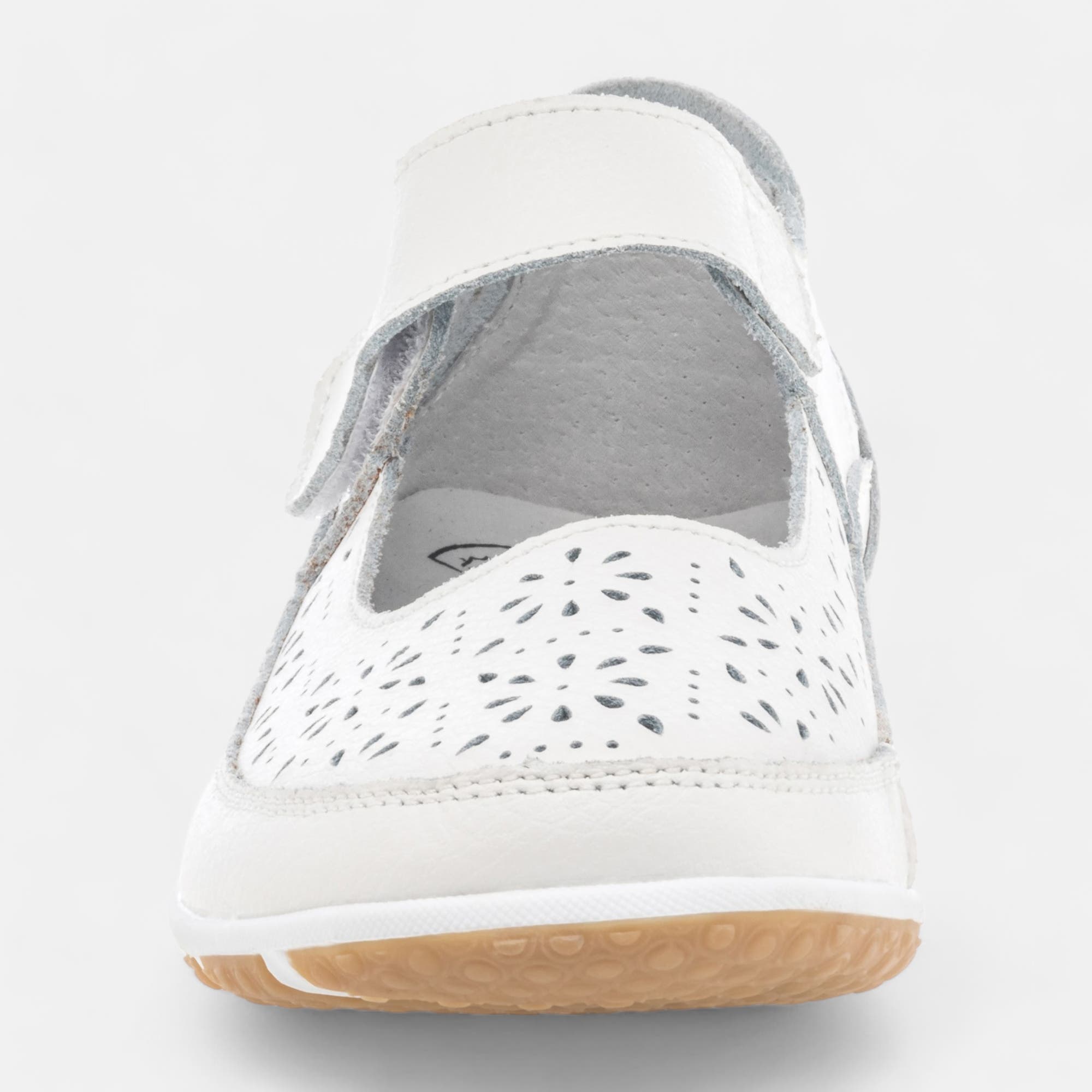 Escarpins pieds sensibles Femme en cuir blanc