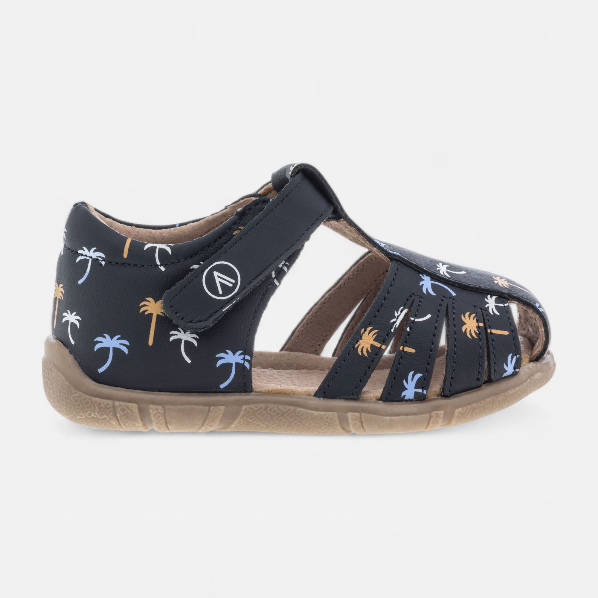 Sandales Bébé garçon en cuir bleu marine