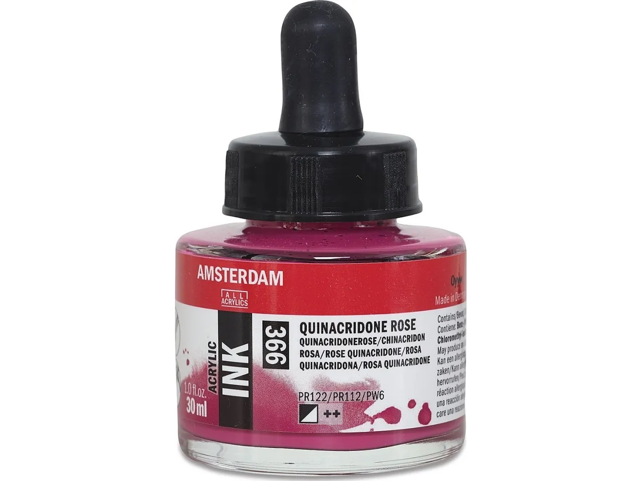 Amsterdam Acrylic Ink Bottle Quinacridone Rose 366