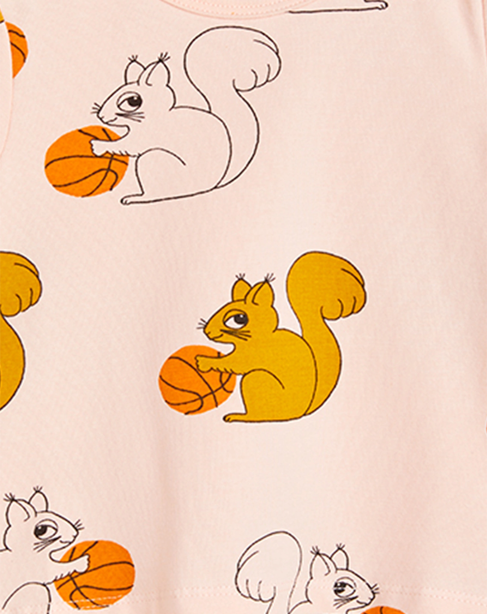 T-Shirt SQUIRRELS AOP in rosa