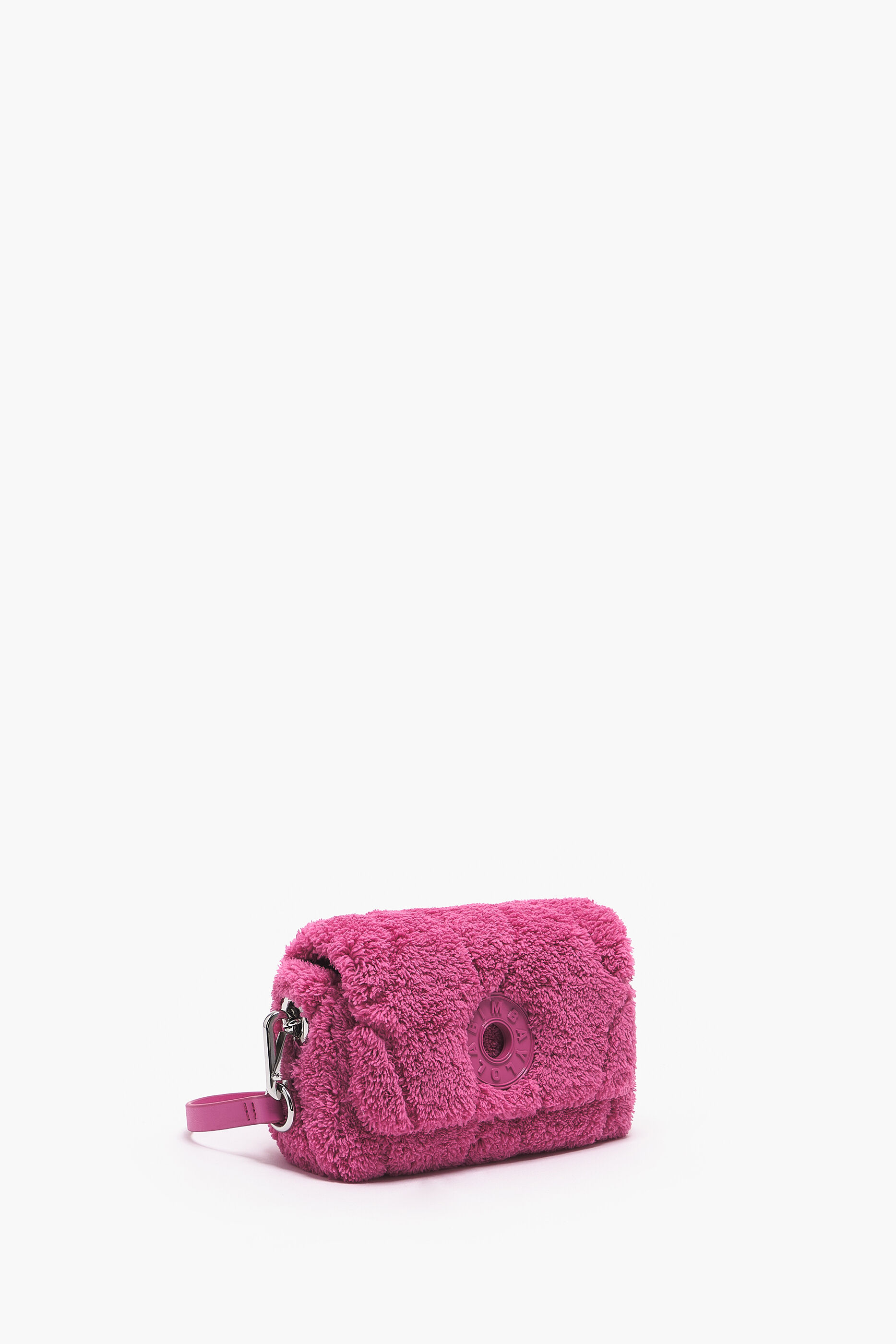 Bolsa transversal de tecido rosa tamanho XS