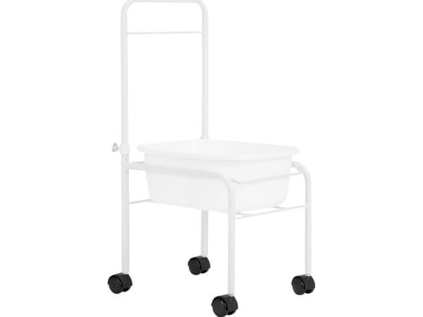 Activeshop Brodzik do pedicure na kółkach biały