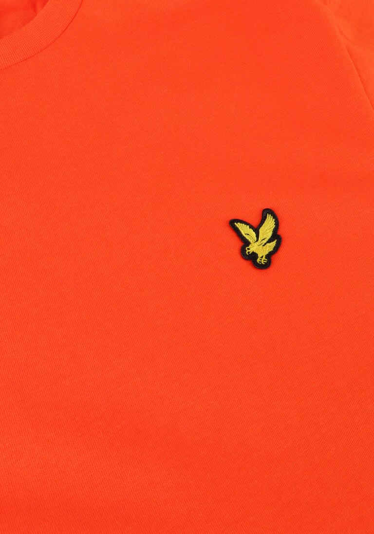 LYLE & SCOTT oranje lyle & scott t-shirt plain t-shirt