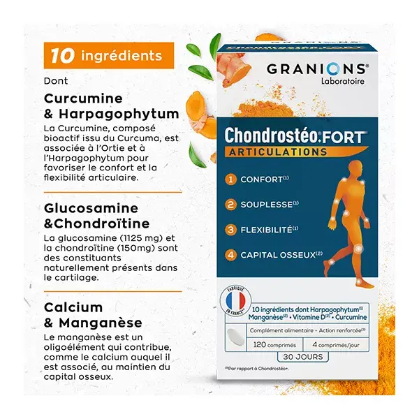Granions Chondrostéo+ Fort Joints 160 comprimidos