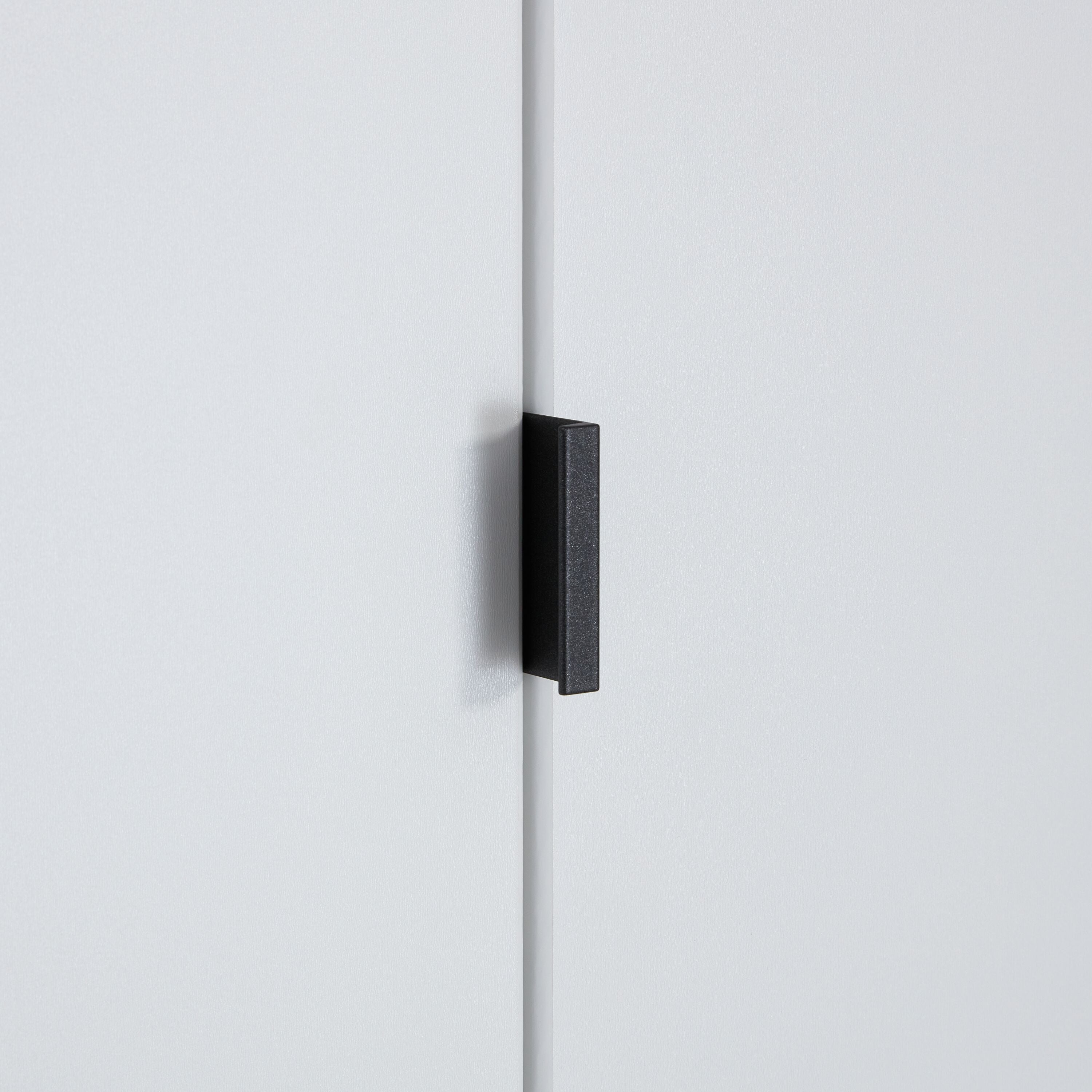 LEON Drehtürenschrank - Weiss / B: 91.0 cm x T: 54.0 cm x H: 197.0 cm