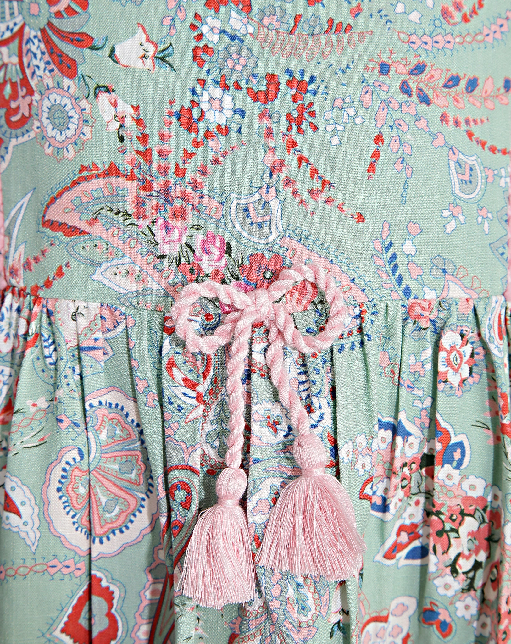 Kurzarm-Kleid FLORAL in green