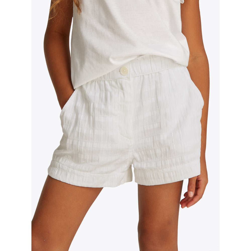 Køb Tommy Hilfiger White Textured Bomuld Shorts