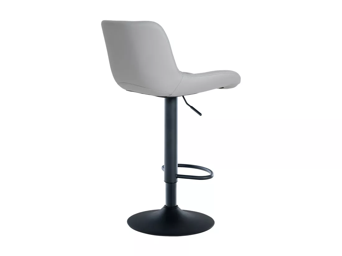 Lot de 2 Tabouret de bar - Similicuir - Gris - Tover
