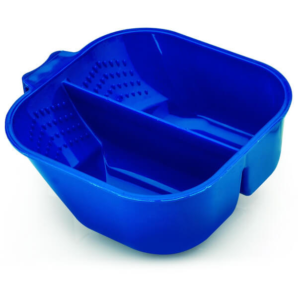 Bol coloration gradué en caoutchouc antidérapant et double espace bleu 700ML
