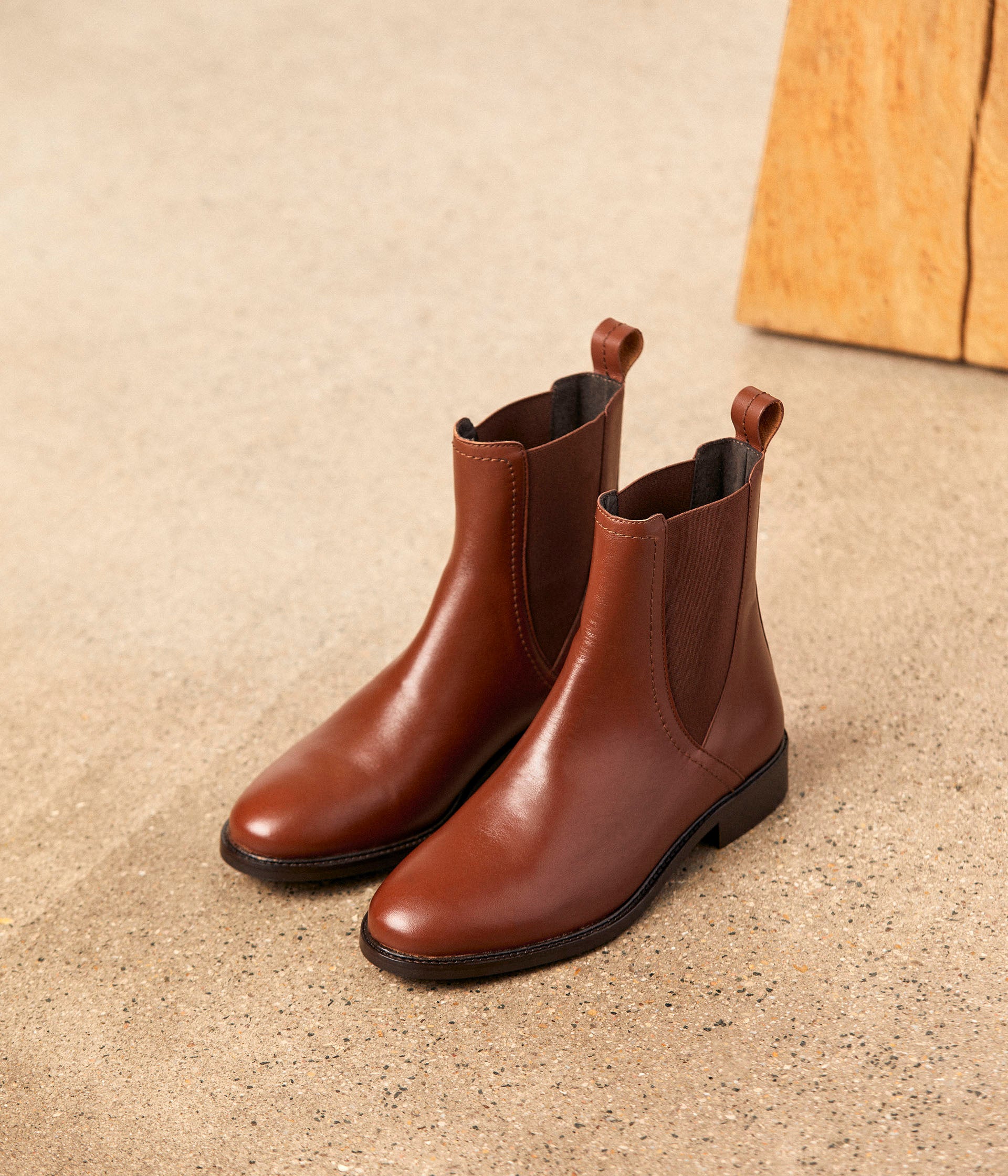 Chelsea boots marron Artemis