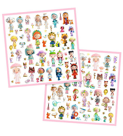 Djeco Stickers - 160 st. - Die kleine Welt von Tinyly