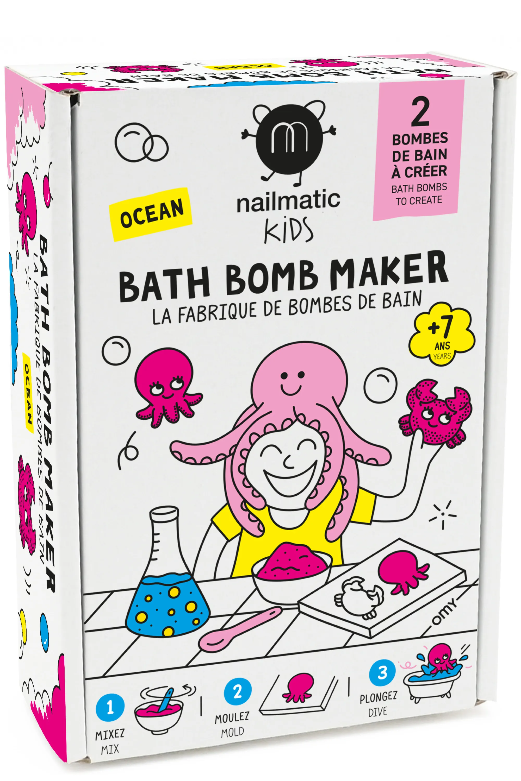 Nailmatic Coffret enfant DIY boules de bain Océan-196 g