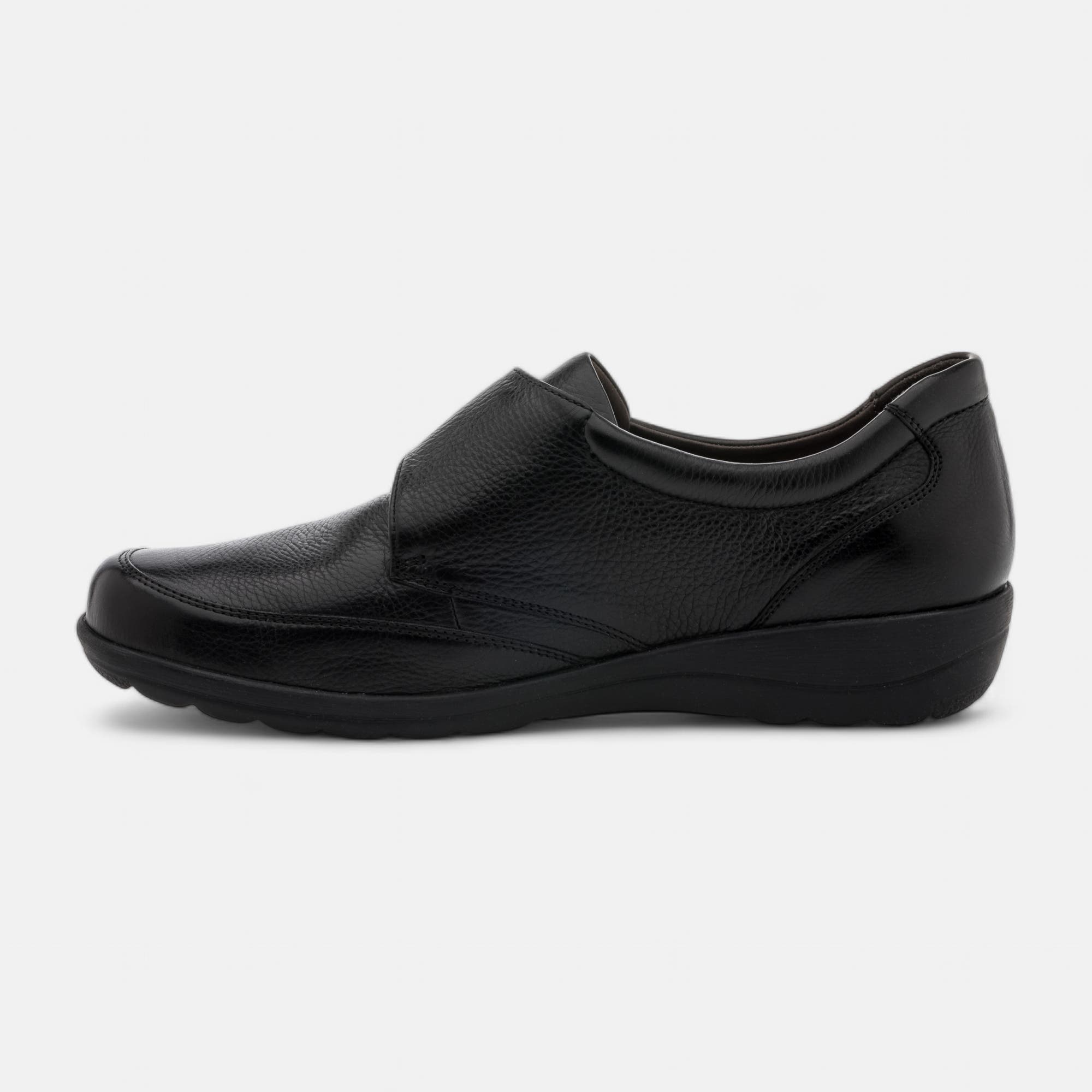 Derbies pieds sensibles Femme en cuir noir