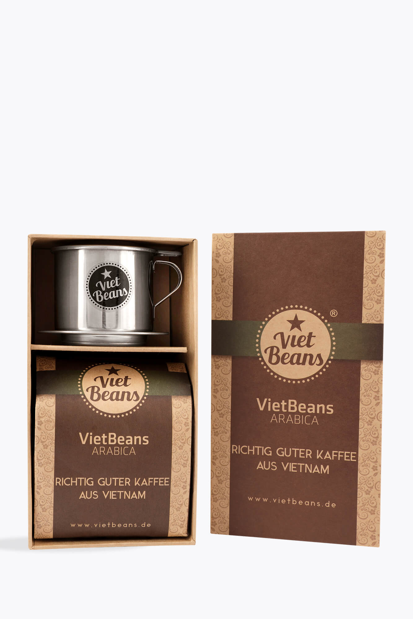 VietBeans Arabica Geschenkbox (gemahlen für Filter Phin)