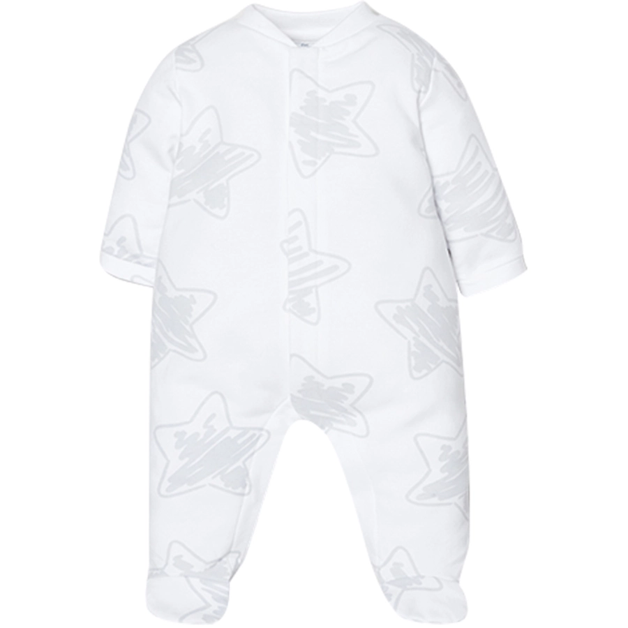 OVS Strampler Grey Stars Bright White