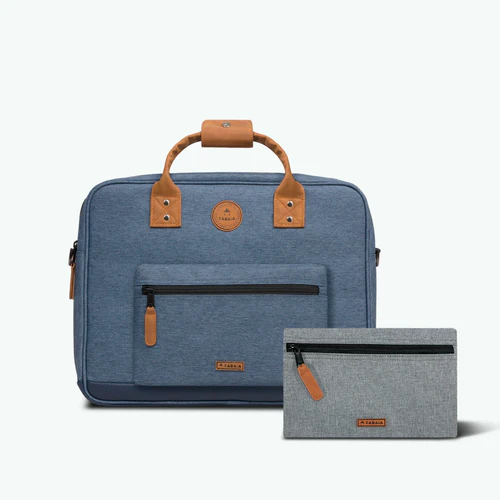 Sac ordinateur Paris bleu marine