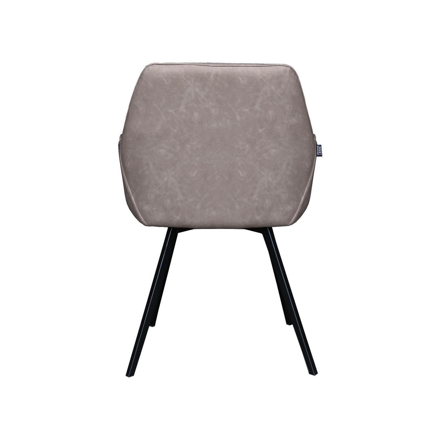 Kick eetkamerstoel Karl Grijs/Beige PU