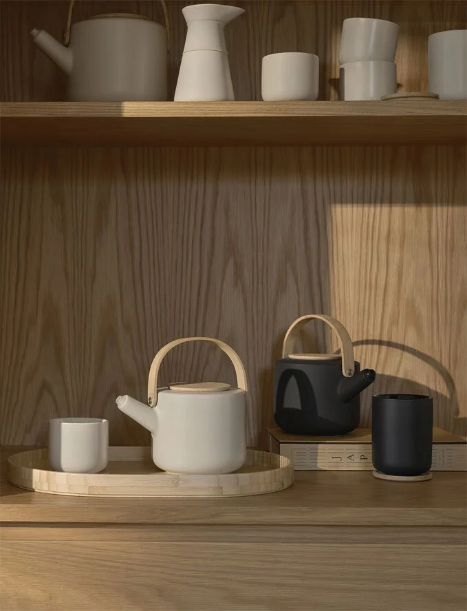 Stelton Theo termokop med coaster 0.25 l. black